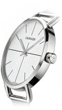 Calvin Klein Even Quartz White Dial Silver Steel Strap Watch for Women - K7B21126