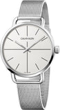 Calvin Klein Even White Dial Silver Mesh Bracelet Watch for Women - K7B23126