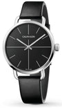 Calvin Klein Evan Black Dial Black Leather Strap Watch for Men - K7B211CZ