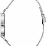 Calvin Klein Even Black Dial Silver Mesh Bracelet Watch for Women - K7B23121