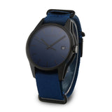 Calvin Klein Tone Blue Dial Blue NATO Strap Watch for Men - K7K514VN