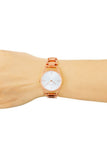 Calvin Klein Dainty White Dial Rose Gold Steel Strap Watch for Women - K7L23646