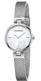 Calvin Klein Authentic Mother of Pearl Dial Silver Mesh Bracelet Watch for Women - K8G2312E