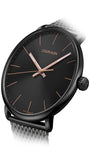 Calvin Klein High Noon Quartz Black Dial Black Mesh Bracelet Watch for Men - K8M21421