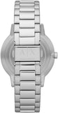 Armani Exchange Cayde Analog Black Dial Silver Steel Strap Watch For Men - AX2700