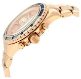 Michael Kors Everest Chronograph Rose Gold Dial Rose Gold Steel Strap Watch For Women - MK5755