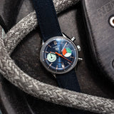 Tag Heuer Carrera Skipper Automatic Chronograph Blue Dial Blue Nylon Strap Watch for Men - CBS2213.FN6002