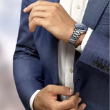 Longines Master Collection Automatic 40mm Blue Dial Silver Steel Strap Watch untuk Pria - L2.793.4.97.6