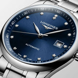 Longines Master Collection Automatic 40mm Blue Dial Silver Steel Strap Watch untuk Pria - L2.793.4.97.6