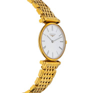 Longines La Grande Classique De Longines White Dial Gold Steel Strap Watch for Women - L4.209.2.11.8