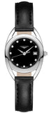 Longines Equestrian Quartz Diamond Black Dial Watch Wanita - L6.136.4.57.0