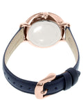 Fossil Jacqueline White Dial Blue Leather Strap Watch for Women - ES3843