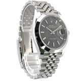 Rolex Datejust 41 Oyster Grey Dial Silver Oystersteel Bracelet Watch for Men - M126300-0008