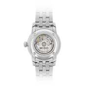 Mido Baroncelli III Automatic Silver Dial Silver Steel Strap Watch For Women - M7600.4.21.1
