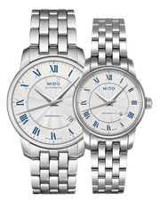 Mido Baroncelli III Automatic Silver Dial Silver Steel Strap Watch For Men - M8600.4.21.1
