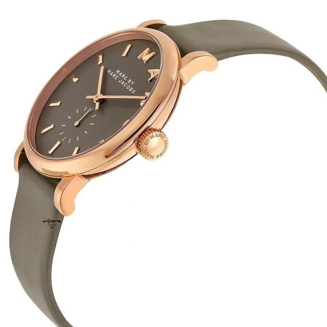 値下げ☆Marc by Marc Jacobs　腕時計 ベイカー　MBM1266 Marc Jacobs Baker Grey Dial Grey Leather Strap Watch for Women