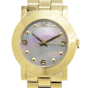 Marc Jacobs Amy Black Dial Gold Steel Strap Watch for Women - MBM3273