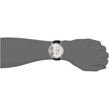 Fossil Townsman Twist Multifunction White Dial Black Leather Strap Watch for Men - ME1164