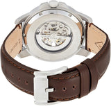 Fossil Grant Automatic White Dial Brown Leather Strap Watch for Men - ME3052