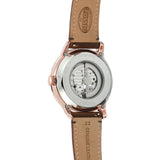 Fossil Townsman Beige Dial Brown Leather Strap Watch for Men - ME3105