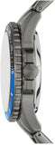 Fossil FB-01 Automatic Skeleton Black Dial Grey Steel Strap Watch for Men - ME3201