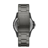 Fossil Bronson Automatic Skeleton Black Dial Grey Steel Strap Watch for Men - ME3255