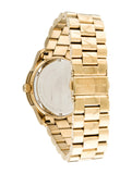 Michael Kors Runway Quartz Gold Dial Gold Steel Strap Watch For Women - MK5852