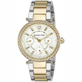 Michael Kors Parker White Dial Two Tone Steel Strap Watch for Women - MK6055