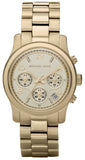 Michael Kors Runway Gold Dial Gold Stainless Steel Strap Watch for Women - MK5055