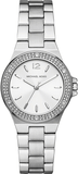 Michael Kors Lennox Three Hand Silver Dial Silver Steel Strap Watch For Women - MK7280