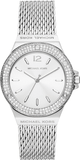 Michael Kors Lennox Three-Hand Silver Dial Silver Steel Strap Watch For Women - MK7337