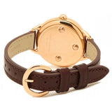 Marc Jacobs Betty White Dial Brown Leather Strap Watch for Women - MJ1481