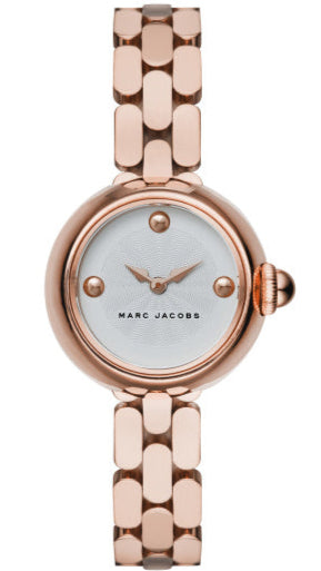 Marc Jacobs Courtney White Dial Rose Gold Steel Strap Watch for Women