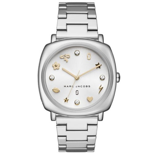 Marc Jacobs Mandy Silver Dial Silver Steel Strap Watch for Women - MJ3