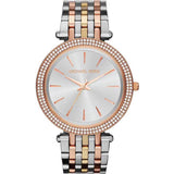 Michael Kors Darci Silver Dial Two Tone Stainless Steel Strap Watch for Women - MK3203