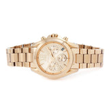 Michael Kors Bradshaw Chronograph Rose Gold Dial Rose Gold Steel Strap Watch for Women - MK5799