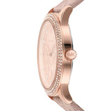 Michael Kors Tibby Multifunction Rose Gold Dial Pink Leather Strap Watch For Women - MK2955