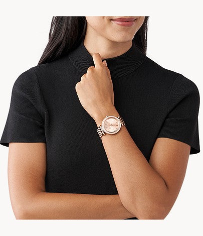 Kors Watch Mk3192 Darci Pave Rose Gold Tone Watch Michael Kors
