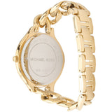 Michael Kors Runway Gold Dial Gold Steel Strap Watch for Women - MK3222
