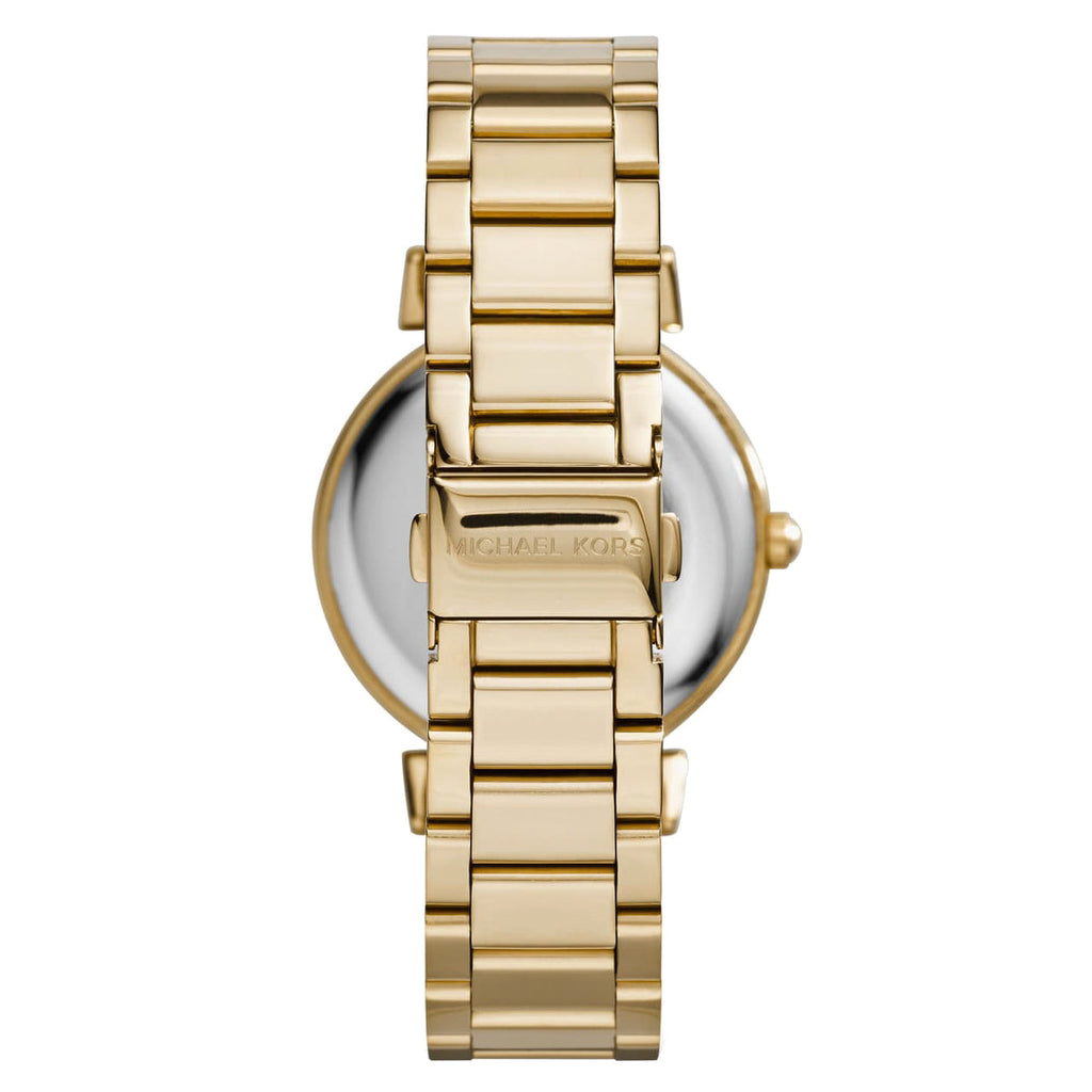 Michael Kors Catlin Mother of Pearl Dial Gold Steel Strap Watch for Women - MK3332