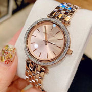 Michael Kors Darci Rose Gold Dial Rose Gold Stainless Steel Strap Watch for Women - MK3366