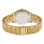 Michael Kors Hartman Quartz Gold Dial Gold Steel Strap Watch For Women - MK3490