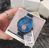 Michael Kors Portia Blue Dial Blue Stainless Steel Strap Watch for Women - MK3680