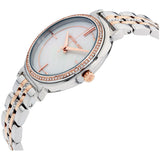 Michael Kors Cinthia Mother of Pearl Dial Two Tone Steel Strap Watch For Women - MK3831