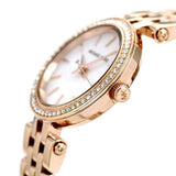 Michael Kors Darci Analog Mother of Pearl Dial Rose Gold Steel Strap Watch For Women - MK3832