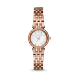 Michael Kors Darci Analog Mother of Pearl Dial Rose Gold Steel Strap Watch For Women - MK3832