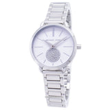 Michael Kors Portia Quartz Silver Dial Silver Steel Strap Watch For Women - MK3837