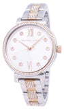 Michael Kors Sophie Chronograph Silver Dial Two Tone Steel Strap Watch For Women - MK3880