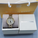 Michael Kors Portia Quartz Gold Dial Gold Steel Strap Watch For Women - MK3886