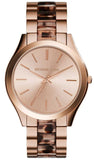 Michael Kors Runway Rose Gold Dial Two Tone Steel Strap Watch for Women - MK4301